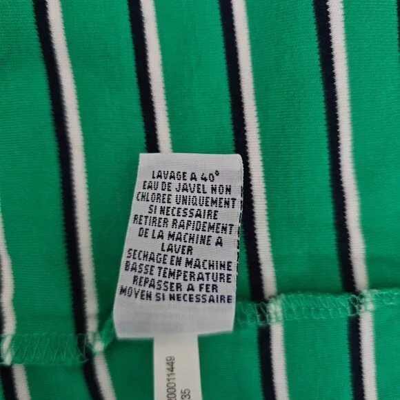 POLO Ralph Lauren Men's Green Striped Short Sleeve Classic Polo Shirt Size L/G - Picture 9 of 12